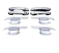 Garniture de poignée de porte chromée compatible avec Chery Tiggo 3X et Chery Tiggo 2 (2016, 2017, 2018, 2019, 2020, 2021)(Handle-bowl)