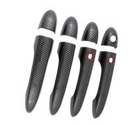Garniture de poignée de porte compatible avec Levante 2016 2017 2018 Ghibli 2014-2018 Quattroporte, style pâte (2 trous intelligents en carbone)