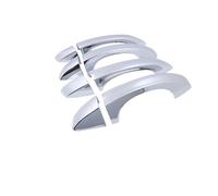 Garniture de poignée de porte de voiture, convient pour Seat, Ateca Cupra FR KH7 2016 ~ 2023 Autocollants de style Accessoires de style Noir brillant Fibre de carbone Chrome Housse de poignée de porte