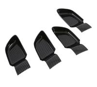 Garniture de poignée de porte de voiture Lot de 4 garnitures poignée porte intérieure for Hyundai Sonata 2020(Black)