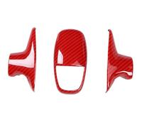 Garniture De Pommeau De Levier De Vitesse En Fibre De Carbone ABS Pour Dodge Pour Challenger Pour Charger 2015-2020 Poignée Changement Vitesse(Rood)