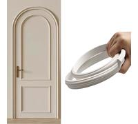 Garniture de porte décorative en demi-cercle à monter soi-même, coins arrondis, longueur de 2 m pour mur, ajustement universel