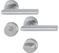Garniture de porte sur rosace Utrech HOPPE Inox - 39406