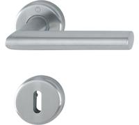 Garniture de porte sur rosace Utrech HOPPE Inox - 39406