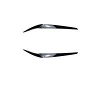 Garniture de Protection des Sourcils et des paupières des phares Avant pour BMW Série 5 G30 G31 G38 2017-2023, Aspect Carbone (Noir Brillant/Normal)