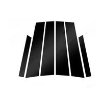 Garniture De Protection Effet Miroir Pour Montant Central De Portière Et Vitre De Voiture Noir Piano Brillant Pour Mercedes Classe C W204(Black)