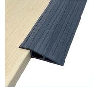 Garniture de quadrant, bande bordure d'angle, transition sol, tapis auto-adhésif, carrelage en bois, revêtement vinyle, couverture stratifiée(Dark Gray Grain,15mm)