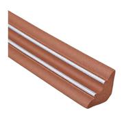 Garniture de quadrant en PVC auto-adhésive, moulage Flexible, bande de bordure à décoller et à coller pour les murs, les sols et les coins, Installation facile à faire soi-même 4m 50mm