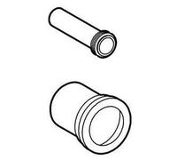 Grohe Grohe Garniture d'alimentation et d'évacuation WC 37104 pour WC mural, manchon d'évacuation 110 mm noir Quantité:1