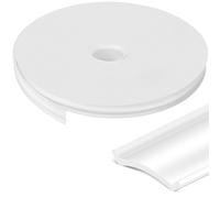 Garniture de rechange extérieure pour véhicule récréatif de 2,2 cm, 7,6 m - Moulage en TPE robuste - Cache-vis étanche pour camping-car, voyage, remorque, bateau - Blanc