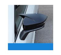 Garniture de rétroviseur gauche et droite en Fiber de carbone ABS noir, Compatible Pour Changan UNIV UNI-V 2020 - 2022, pièces de couverture, accessoires de voiture(Bright Black)