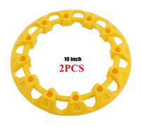 Garniture De Roue Universelle Pour Véhicule Tout Terrain,Capuchon De Jante Décoratif,Protection De Moyeu,Couvercle En Plastique,Adapté Aux Pneus De 10 Pouces,2 Pièces,4 - Type 2pcs 10inch Yellow #A