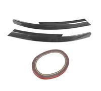 Garniture de sourcil de phare gauche et droite, cache-paupières pour phares de Commodore HSV VY 2002-2004, bande de protection ABS pour phare avec ruban adhésif, compatible (Modèle en fibre de