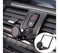 Garniture de support de téléphone portable en alliage d'aluminium pour 1 2 3 4 Series GT F22 F23 F30 F31 F34 F32 F33 F34 F35 F36 F80 F82 M4 2013-2019 Accessoires de voiture (Noir)