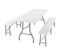 Garniture de tente à bière Bayreuth 180 cm Blanc