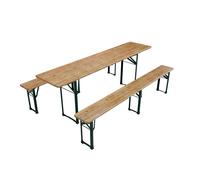 Garniture de tente à bière Passau 220 cm Naturel