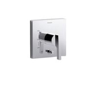 Garniture de vanne Honesty avec inverseur à bouton-poussoir et poignée à levier pour vanne d'équilibrage de pression Rite-temp(r) Nécessite une v