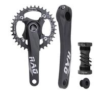 Garniture de vélo - Couronne creuse intégrée, longueur seize centimètres, couronne étroite et large en d'aluminium léger | JOINT 42/34/24T 170 mm avec pignon CG pour usage extérieur