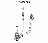 Garniture de vidage de remplacement Franke pour évier encastrable Tina TAX...