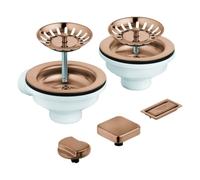 Grohe Universal Set de vidage avec commande excentrée, pour 2 cuves, 40998DL0,