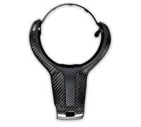 Garniture De Volant Intérieur De Voiture en Fibre De Carbone pour BMW F20 F22 F30 F31 F32 F33 F36 F10 F06 F12 F13 F15 F16 Autocollant Garniture(Look de Fibre de Carbone)