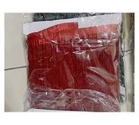 Garniture décorative en cristal 15 cm 30 avec strass for robes, vêtements de danse dentelle et, garniture perles verre, franges à pompons(C323 Red,30CM x 1Yard)