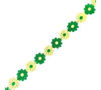 Garniture décorative en dentelle brodée de 15, Green | Ruban de dentelle décoratif pour la décoration de vêtements artisanaux de couture, application brodée pour projet