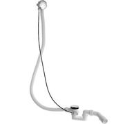 Garniture d'écoulement et de trop-plein Duravit D-Code, sortie horizontale, chrome, câble Bowden prolongé, 790227000001000