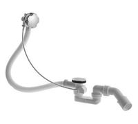 Garniture découlement et de trop-plein Duravit, pour baignoires, poignée tournante, chrome, 791287000001000