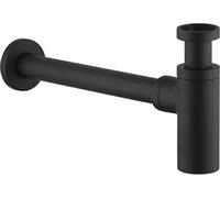 Garniture d'écoulement siphon lavabo, laiton mat noir