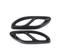 garniture d'embout queue Cache De Sortie D'échappement Silencieux Embout De Pot D'échappement Compatible Avec Benz Pour Classe C W205 2015 2016 2017 2018 2019 2020 2021(Black)