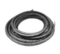Garniture d'étanchéité tressée en graphite 3 x 3 mm/20 x 20 mm, corde de compression flexible en graphite L 1 mètre, 1 pièce(25x25mm)