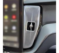 Garniture en acier inoxydable pour grilles d'aération latérales de console centrale pour Volvo XC60 construit en 2018 2026 (argent)