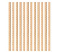 Garniture en Bois Inachevée, 12 pièces Garniture de Moulure en Grille Inachevée 3D, Bandes Décoratives en Bois pour DIY, Surface Lisse pour Bordure de Mur, Porte, Plafond, Armoire (400mm*15mm*5mm