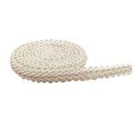 Garniture en dentelle de coton au crochet, Ruban de dentelle tressé en polyester, 5 m, 8 mm, multicolore, for couture, vêtements, décoration de fête, maison(Beige)