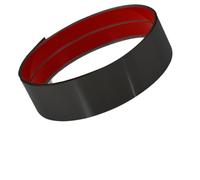Garniture en métal Plaque Protection Acier Inoxydable,Autocollante,Garniture Moulure Plinthe For Mur,Porte,Placard Cuisine,Embout Lave-vaisselle(Glossy Black)