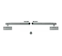 Garniture Expert pour porte coulissante verre 40 kg avec 1 softclose ARGENTA