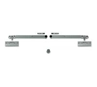 Garniture Expert pour porte coulissante verre 40 kg avec 2 softclose ARGENTA