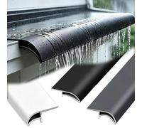 Garniture Extérieure De Bord D'égouttement En Aluminium | Facile À Couper Et À Installer, For La Protection Des Coins Des Murs De Rebord De Fenêtre(Black 1M,40mm)