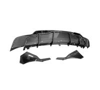 Garniture extérieure du pare-chocs arrière Diffuseur de lèvre pare-choc arrière voiture, pour Tesla modèle 3 2017 - 2023, couvercle d'angle latéral, plaque protection séparateur(Carbon Fiber Look)