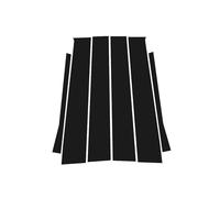 Garniture Fenêtre Porte Compatible Avec VW Pour Fox 2013, 2014, 2015, 2016, 2017, 2018, 2019, 2020 Autocollant Noir Brillant Pour Montants De Porte Et Fenêtre