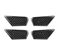 Garniture Fibre Carbone Autocollant de protection de bol de porte intérieure, pour Alfa pour Romeo modification, poignée intérieure de décoration de bol de porte, accessoire en fibre de carbone Décora