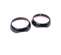 Garniture Fibre Carbone Couvercle Sortie D'anneau D'aération Voiture Coque Fiber Carbone Autocollant Décor Pour Mini Pour Cooper Pour One S Pour JCW F55 F56 F57 Accessoires Décoration Avec Accessoire(