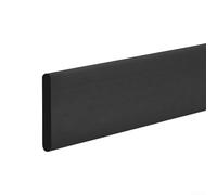 Garniture flexible pour plinthe, protection de bord mural avec bande décorative d'angle, cadre de porte et rebord de fenêtre, protection anti-collision (noir)