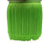 Garniture Frange Dentelle Pour Robe Latine Ruban de garniture en dentelle à franges polyester 1 yard 20 cm long for robe latine, vêtement scène, rideau, accessoires(Fluorescent yellow)
