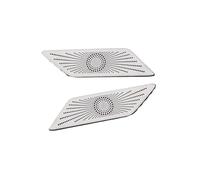 Garniture Haut-Parleur Voiture pour Haval H6 2021 2022 Haut-parleurs De Portière Voiture Cache Décoration Stéréo Garniture Audio(A-Silver)
