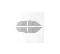 Garniture Haut-Parleur Voiture pour VW pour Scirocco R 2015-2021 Haut-parleurs De Portière Voiture Cache Décoration Stéréo Garniture Audio(C-Down SS Silver)