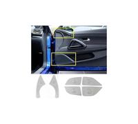 Garniture Haut-Parleur Voiture pour VW pour Scirocco R 2015-2021 Haut-parleurs De Portière Voiture Cache Décoration Stéréo Garniture Audio(E-SS Silver 6pcs)
