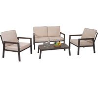 Ensemble HWC-L64 métal rembourrage crème-blanc