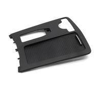 Garniture Intérieure Autocollant Couvercle Porte-gobelet Console Centrale Voiture LHD pour Classe C pour E W204 C180 C200 C220 W207 W212 E260 E300(Black)